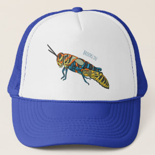 Casquette Illustration de la caricature de la sauterelle en