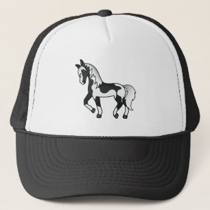 Casquette Illustration de la caricature du cheval de Trot no