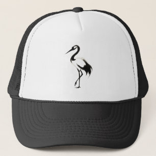 Casquette Illustration de la grue d'encre - Chapeau de camio