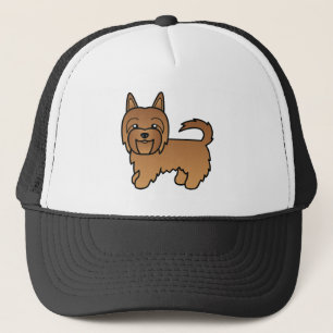 Casquette Illustration de la mignonne de chien de Terrier au