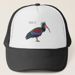 Casquette Illustration de l'ibis à chauve-souris du nord