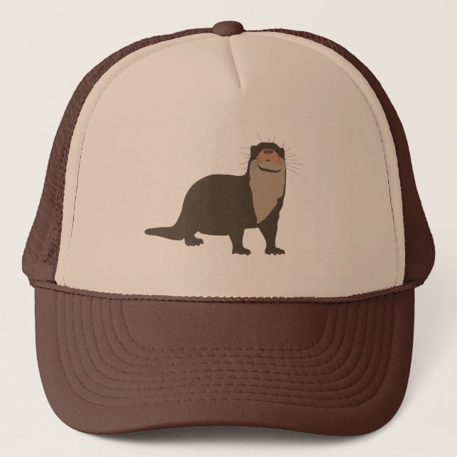 Casquette Illustration de mignon Otter  (Devant)