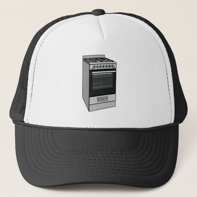 Casquette Illustration de poêle électrique (Devant)