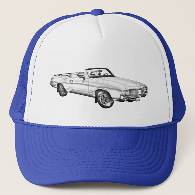 Casquette Illustration de voiture 1971 Oldsmobile Cutlass Su (Devant)