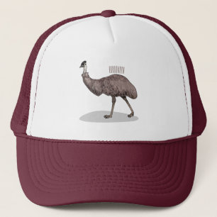 Casquette Illustration d'Emu bird