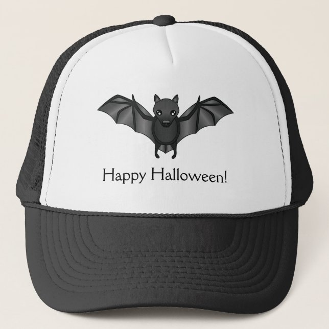 Casquette Illustration d'Halloween de chaume cartonnée (Devant)