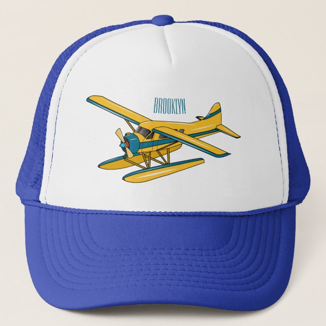 Casquette Illustration d'hydravion (Devant)