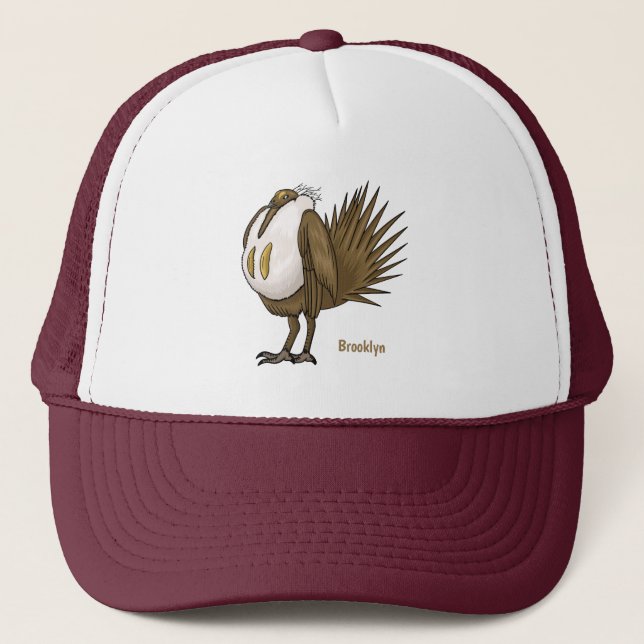 Casquette Illustration d'oiseau de tétras des armoises (Devant)