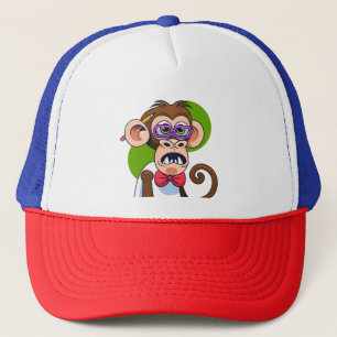 Casquette Illustration drôle de personnage de singe de dessi