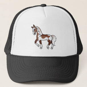 Casquette Illustration du dessin Brown de Cheval Pinto Trott
