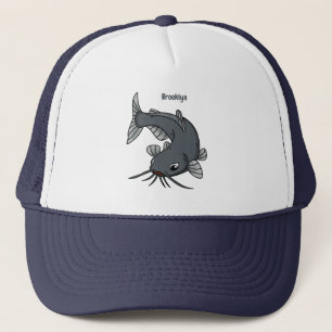 Casquette Illustration du poisson-chat mignon