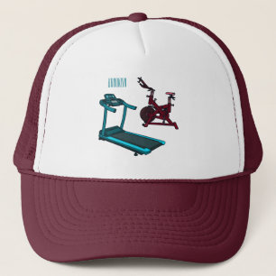 Casquette Illustration du tapis roulant et de la bande dessi