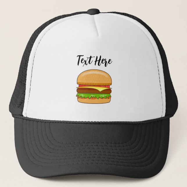 Casquette Illustration du vecteur Burger (Devant)