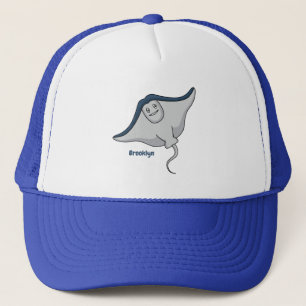 Casquette Illustration d'une caricature de poisson stingray