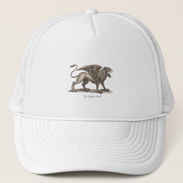 Casquette illustration vintage griffin (gryphus greiff). (Devant)