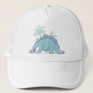 Casquette illustré par Stegosaurus de dinosaure