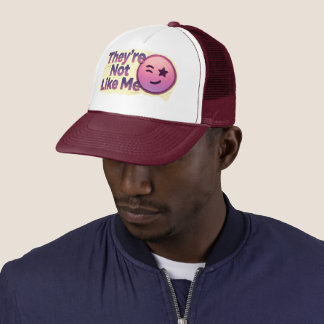 Casquette Ils ne sont pas comme moi Emoji clin d'œil drôle