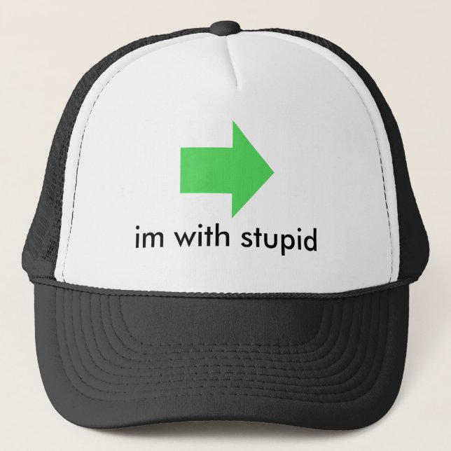 Casquette im avec stupide (Devant)