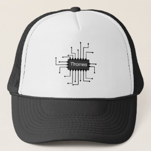 Casquette Image de puce IC de l'ordinateur personnalisé