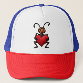Casquette Impression en forme de coeur de fourmi