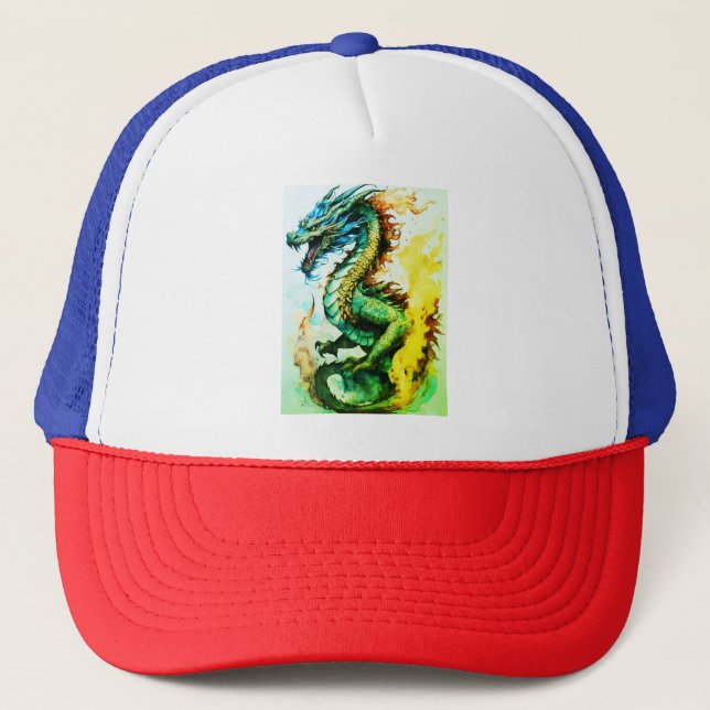 Casquette imprimé Dragon (Devant)