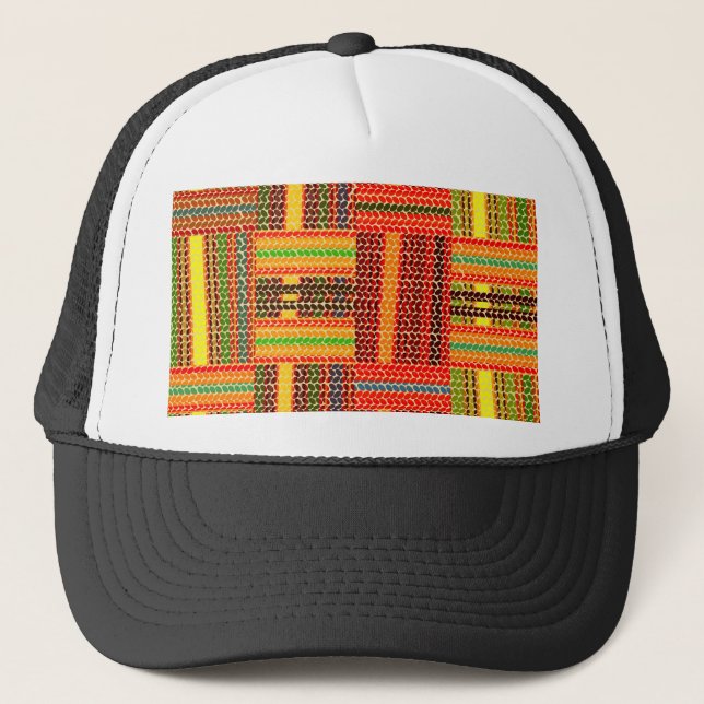 Casquette imprimé kente african (Devant)