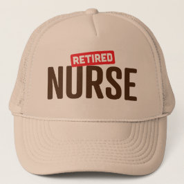 Casquette infirmière à la retraite