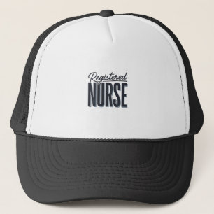 Casquette Infirmière diplômée Script Typographie Vector Desi