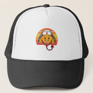 Casquette Infirmière Taco Rétro Gravure Vintage Design_1