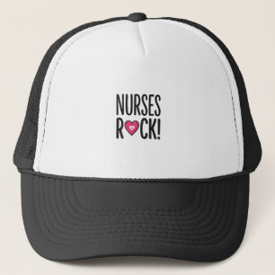 Casquette Infirmières Rock Conception de vecteur de cœur d'i