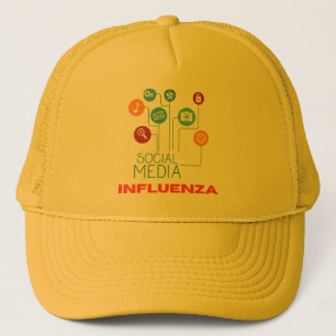Casquette "Influenza des Médias Sociaux" Drôle