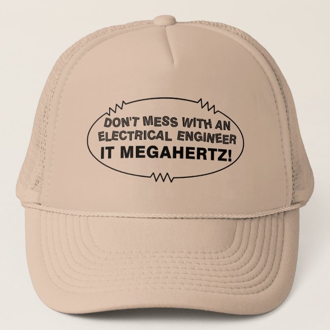 Casquette Ingénieur électrique Megahertz Oval (Devant)