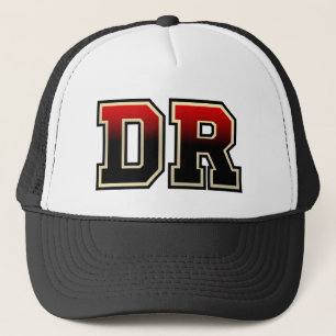 Casquette Initiales du monogramme "DR"