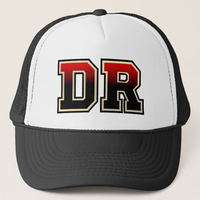 Casquette Initiales du monogramme "DR" (Devant)