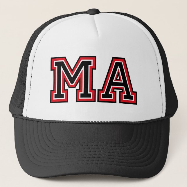 Casquette Initiales du monogramme 'MA' (Devant)