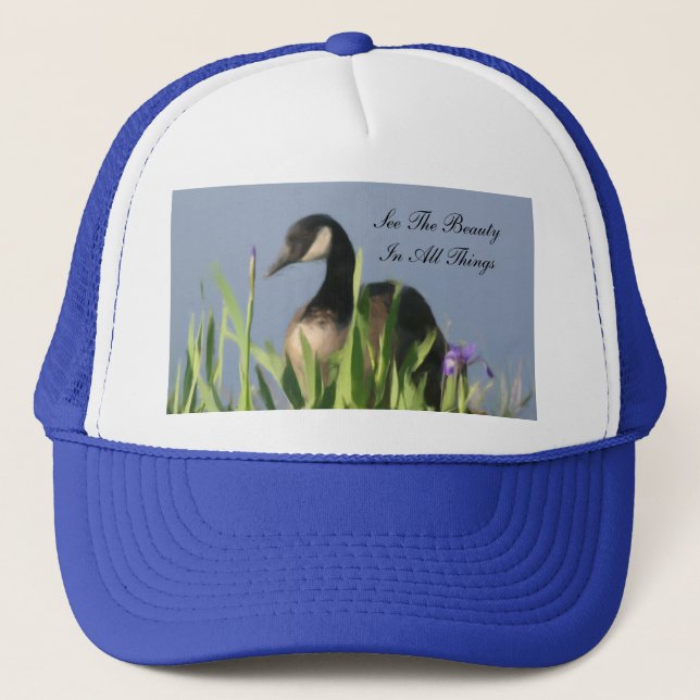 Casquette inspiré de beauté sauvage d'oie (Devant)
