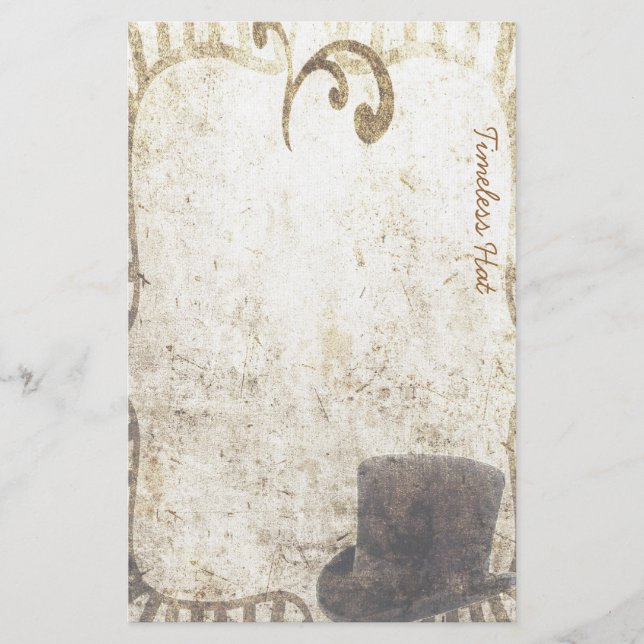 Casquette intemporel - papeterie de Steampunk (Devant)