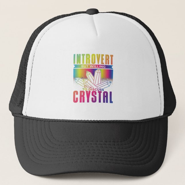 Casquette Introvertir mais volonté de discuter Crystal (Devant)