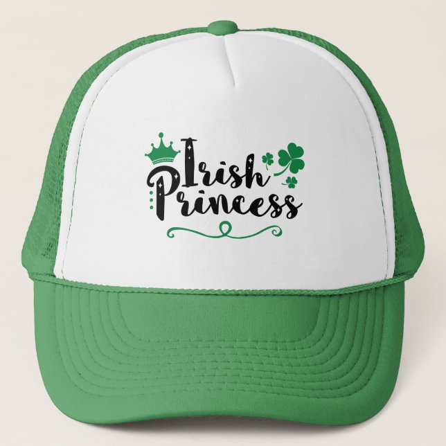 Casquette Irlandaise Princesse femmes St Patrick's Day Scrip (Devant)