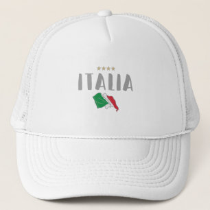 Casquette Italie Football Fan Shirt Drapeau