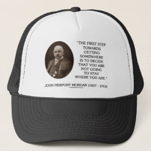 Casquette J.P. Première étape de Morgan vers obtenir quelq