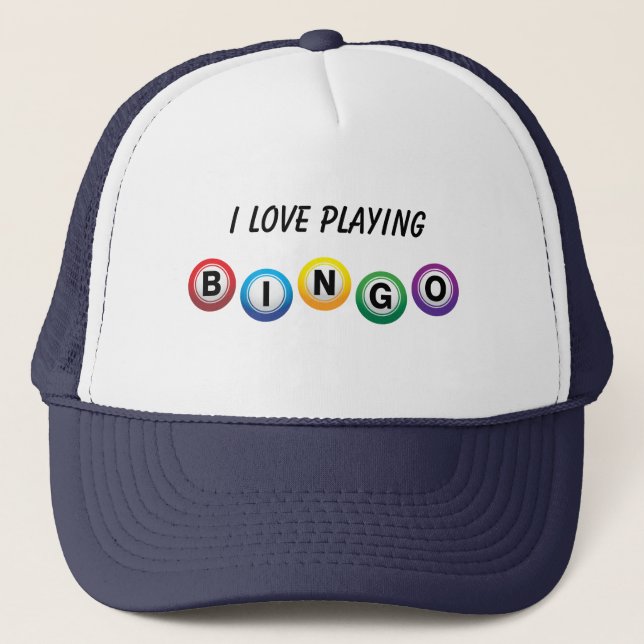 Casquette J'adore Bingo Trucker Chapeau (Devant)