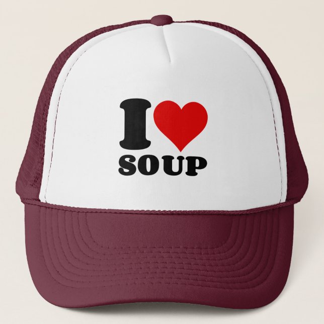 CASQUETTE J'ADORE LA SOUPE (Devant)