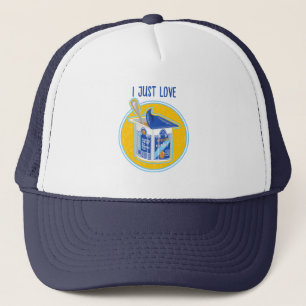 Casquette J'adore le yaourt d'abricot