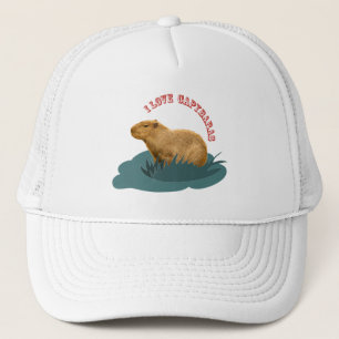 Casquette J'adore les capybaras Amoureux de capybara mignon