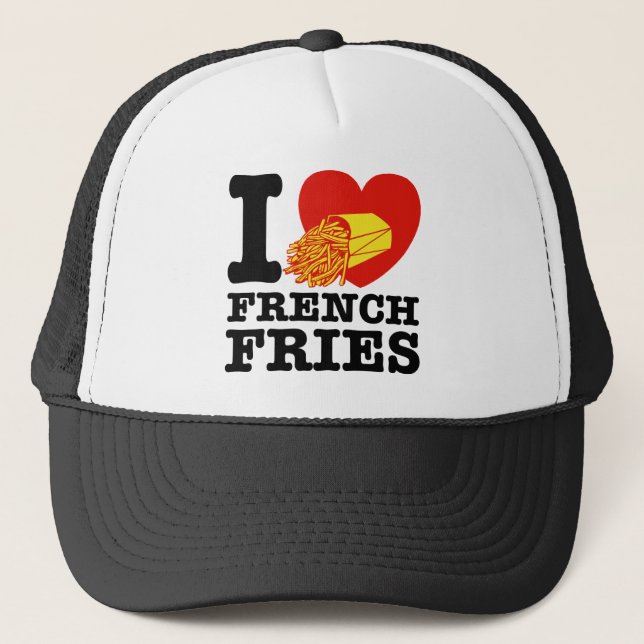 Casquette J'adore les frites françaises (Devant)