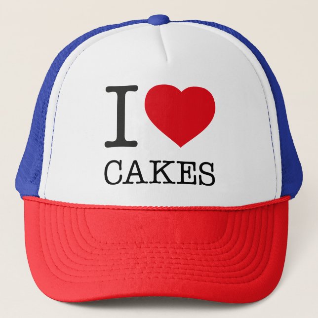 CASQUETTE J'ADORE LES GÂTEAUX (Devant)