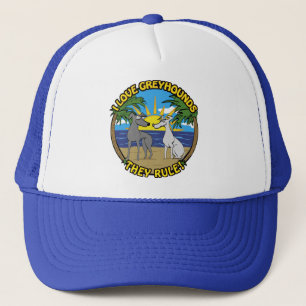 CASQUETTE J'ADORE LES LÉVRIERS ILS SONT LES MEILLEURS