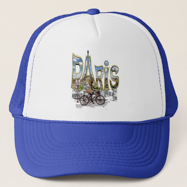 Casquette J'adore mes souvenirs de tour-de-France Paris (Devant)