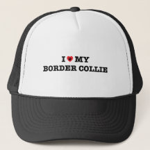 J'Ai Coeur Ma Frontière Collie Trucker Chapeau